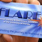 hand holding card with flare logo on it