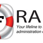 raft logo with red and white livesaver graphic